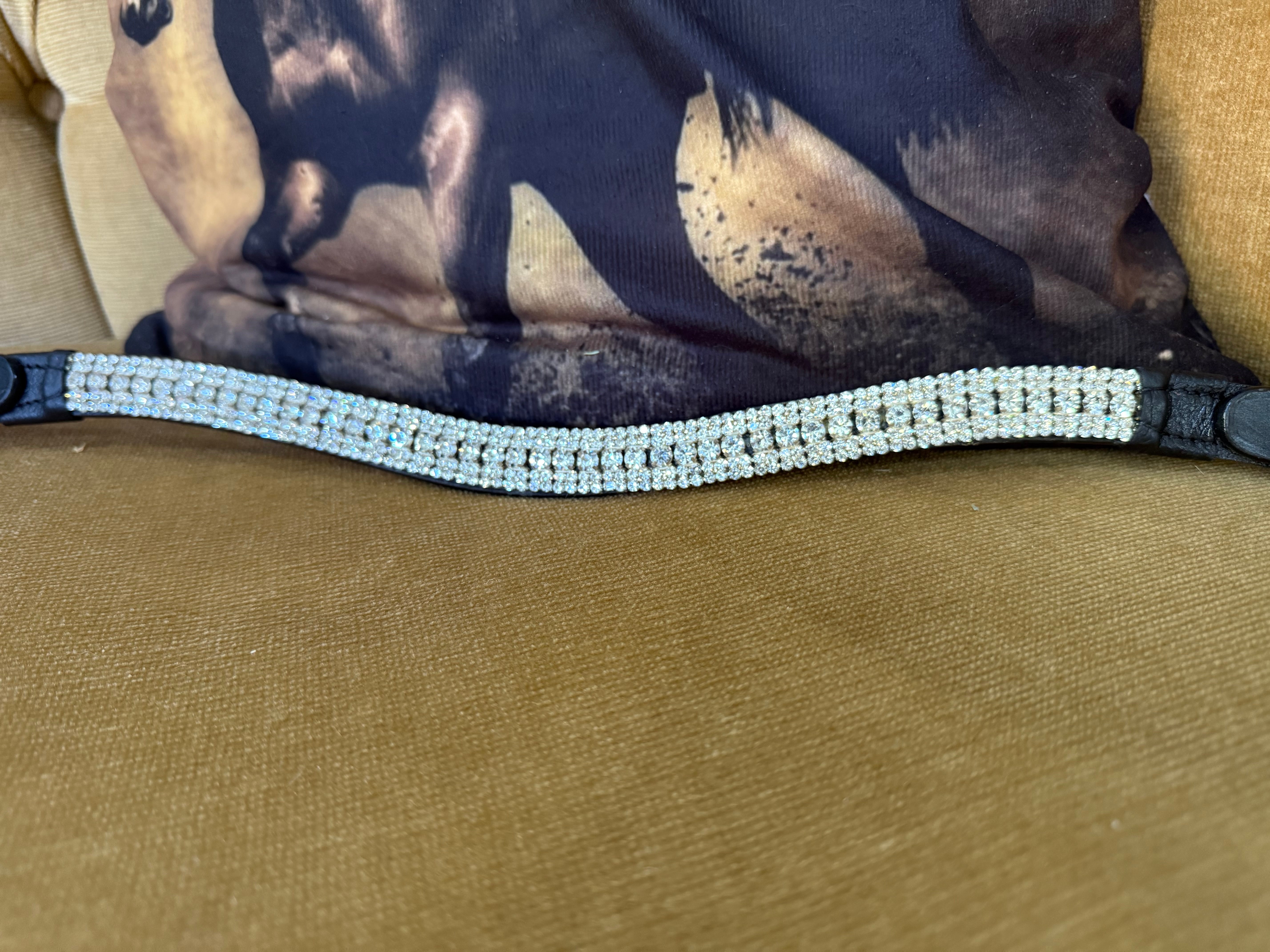 Clear Crystal 5 Row Browband